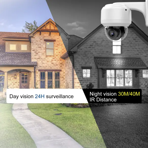 Vikylin 4K 8MP 4X Zoom IR Night Vision Dome PTZ IP Camera Outdoor MD2.0 Security Camera 1-way Audio Home Surveillance Cam IP66 - Image 4