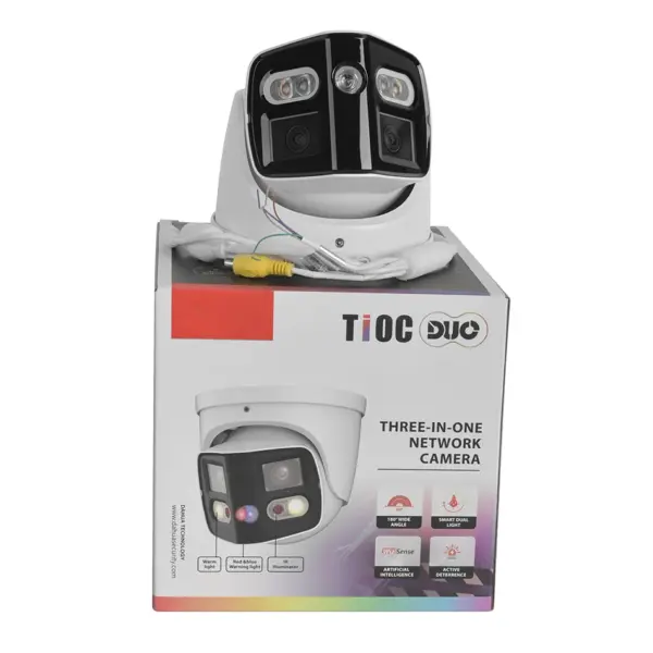 Dahua Original 2x4MP TiOC Duo Splicing Fixed-focal WizSense 8MP Camera IPC-PDW3849-A180-AS-PV CCTV Surveillance Network Camera - Image 4