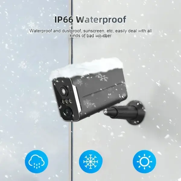 4G SIM Battery Powered Security Spotlight WIFI Camera 4MP Floodlight Camera PIR Detection Outdoor Wireless CCTV Camera - Image 4